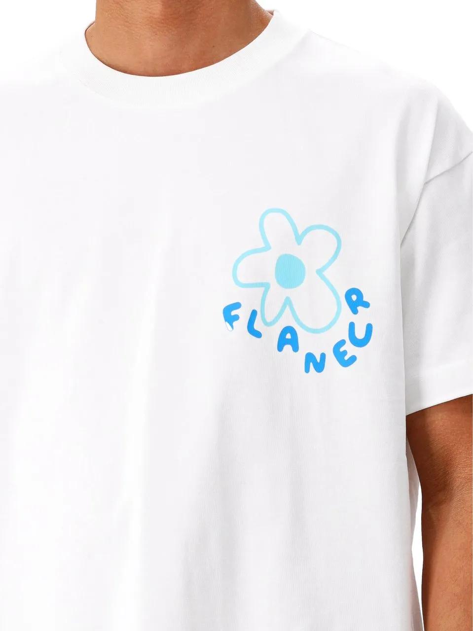 Thumbnail - Flâneur - Flaneur T-shirt Wit Blossom - Größe XL - white