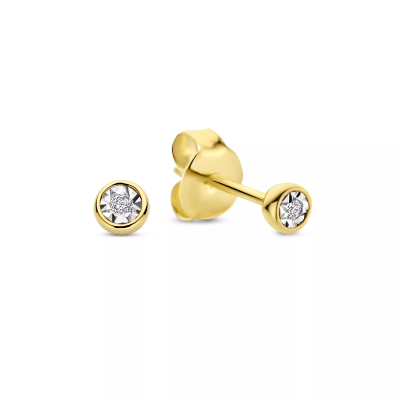 Isabel Bernard Boucles d'oreilles à tige De La Paix Inaya 585 Gold Ohrringe Gold