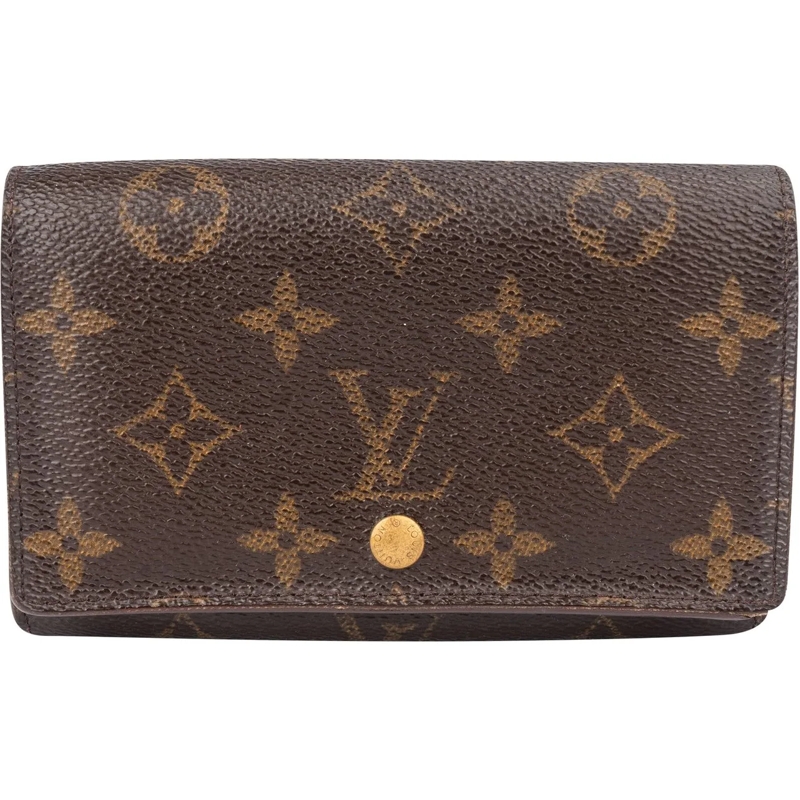 Louis Vuitton Geldbörse Louis Vuitton Canvas Monogram Tresor Wallet braun