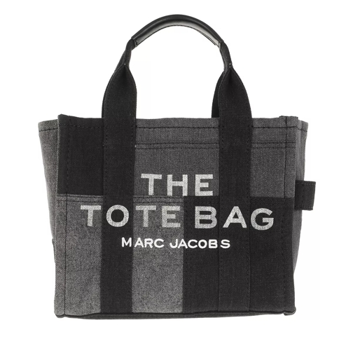 Marc Jacobs The Denim Tote Bag Denim/Black Rymlig shoppingväska