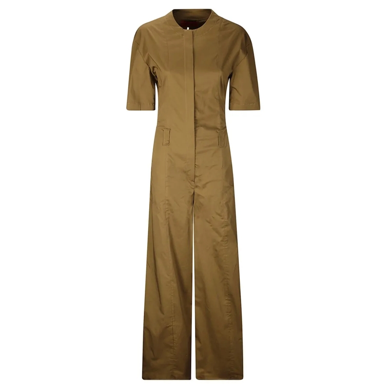 THE LATEST Combinaison Gabardine Jumpsuit Green