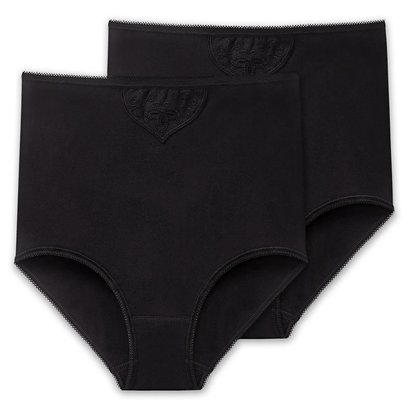 SCHIESSER  Cotton Essentials 2er Pack schwarz