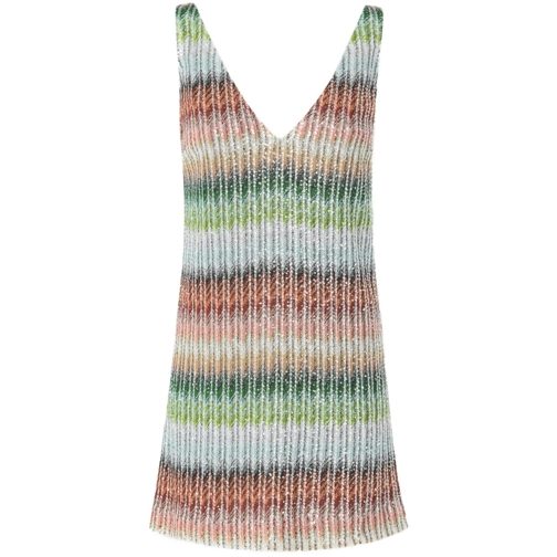 Missoni Robes midi Dresses Multigreenredsky T mehrfarbig