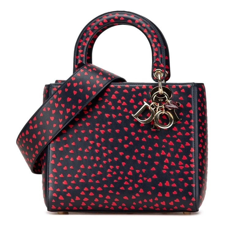 Christian Dior Tote Medium Calfskin I Love Paris Lady Dior blau