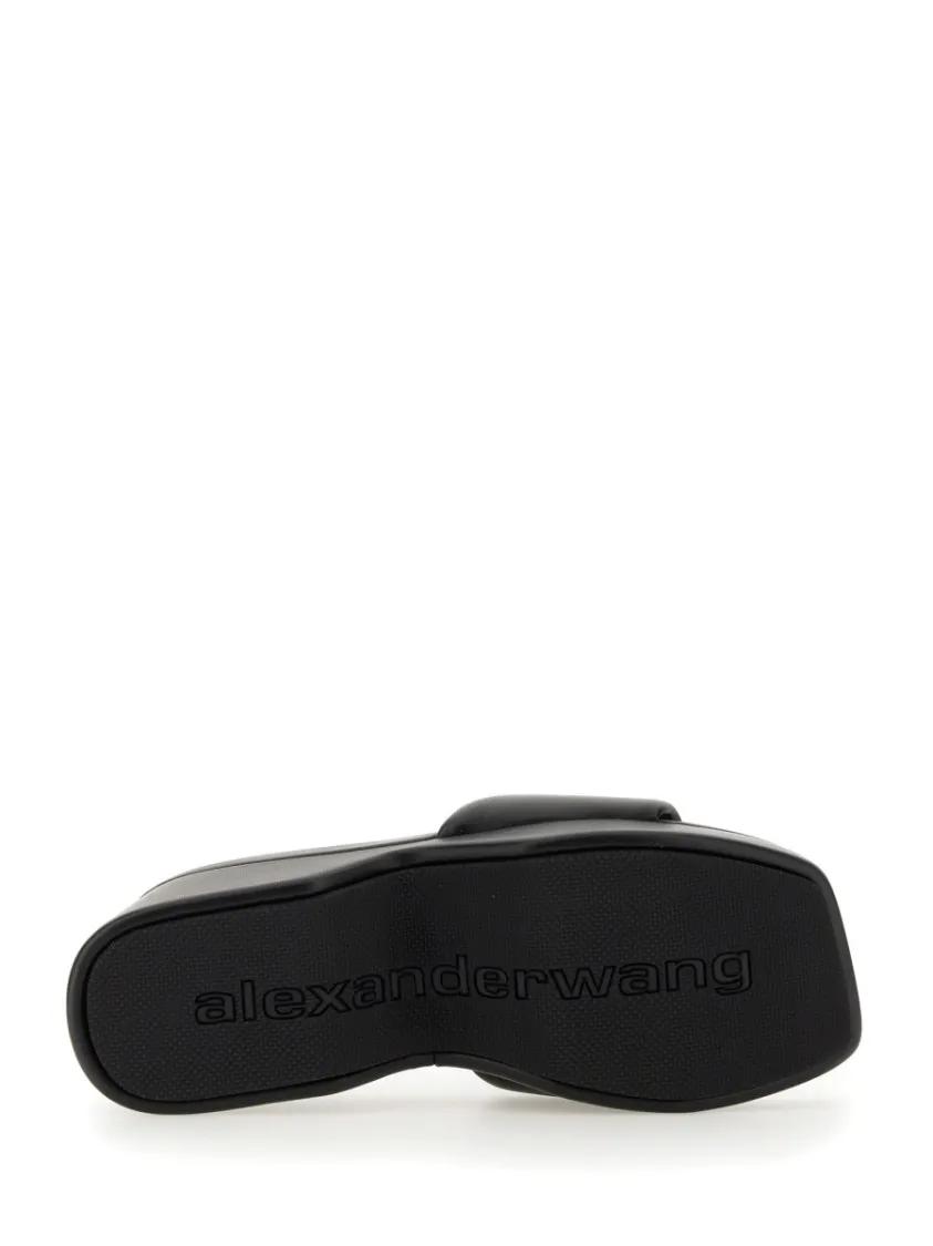 Thumbnail - Alexander Wang Sandalen - Sandal With Logo - Gr. 40 (EU) - in Schwarz - für Damen