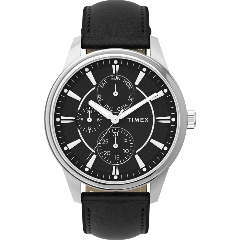 Timex Quarzuhr Quarz-Analoguhr Chicago silber