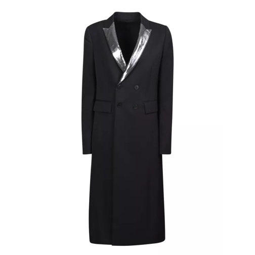 Sapio Double-Breasted Black Tuxedo Coat Black 