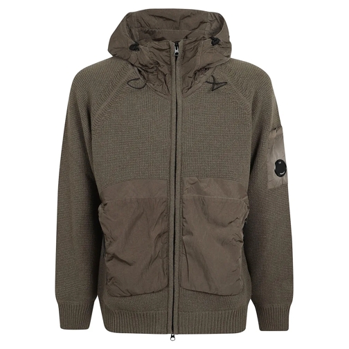 CP Company Pullover Hooded Sweater Brown