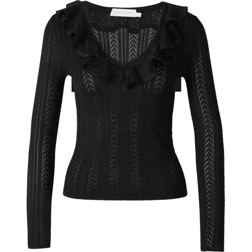 Zimmermann Sweatshirts Ruffle Knitted Sweater schwarz