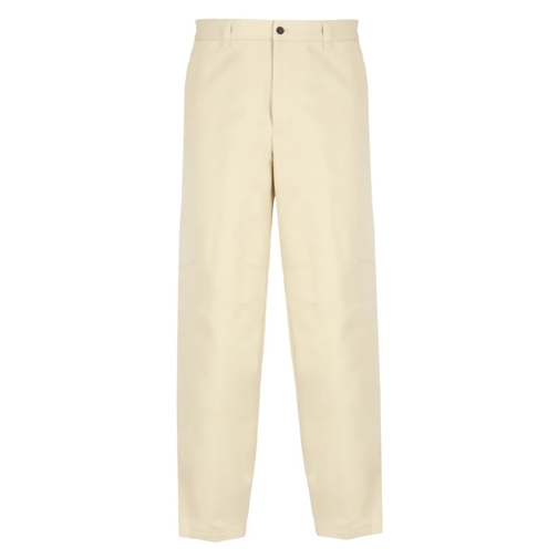 Lanvin Beige Cotton Pants Neutrals 