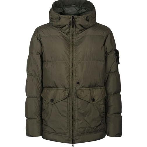 Stone Island Vestes en duvet Real Down Jacket Green grün