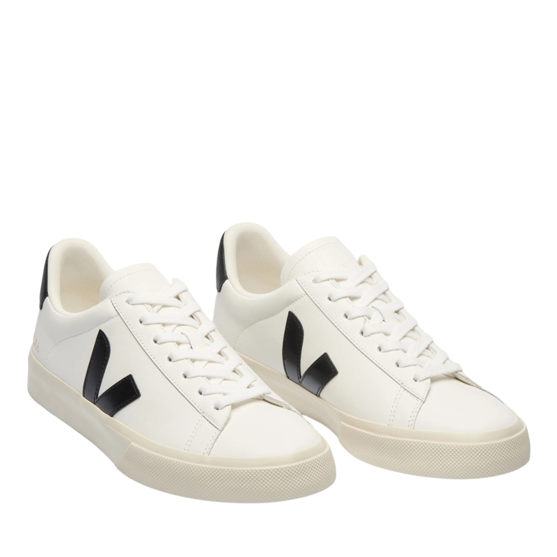 Veja Low-Top-Sneaker Campo Leather Extra White Black(Image 2)