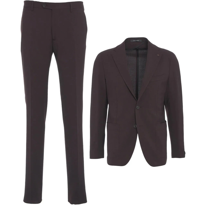 Tagliatore  Virgin wool single-breasted suit lila