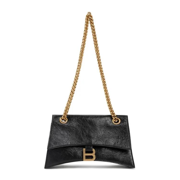 Balenciaga Shopper - Leather Crush Chain Bag - Gr. unisize - in Schwarz - für Damen