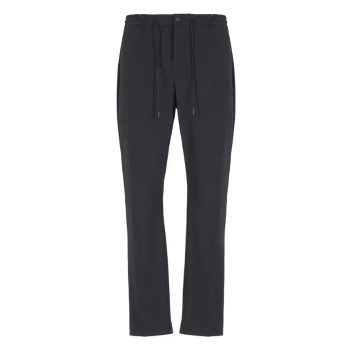 Pt Torino Navy Blue Tailored Trousers Blue 