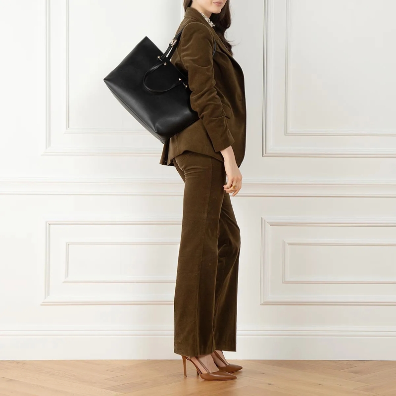 Furla Shopper Furla Duetto L Tote Nero+Nero Int(Image 3)