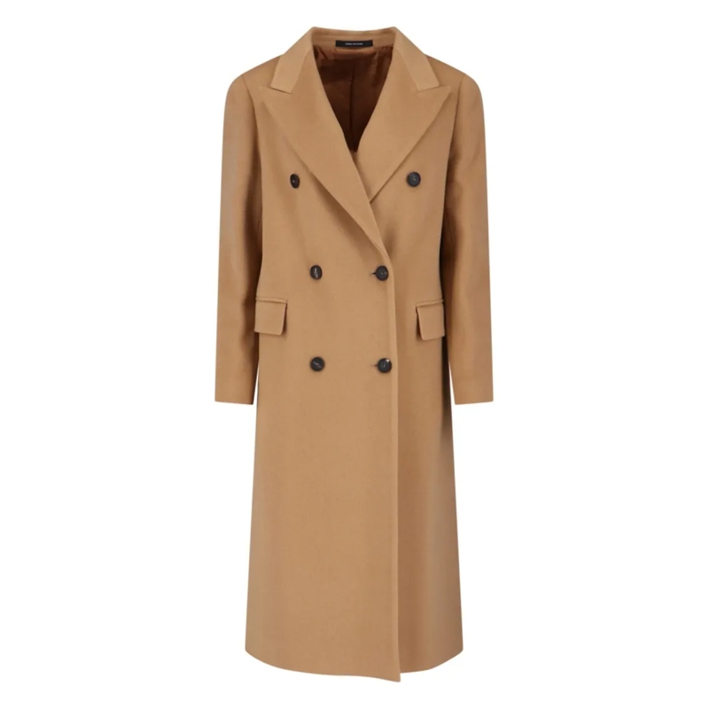 Tagliatore Manteaux de tanche Jole Coat Midi Cashmere – Brown Brown