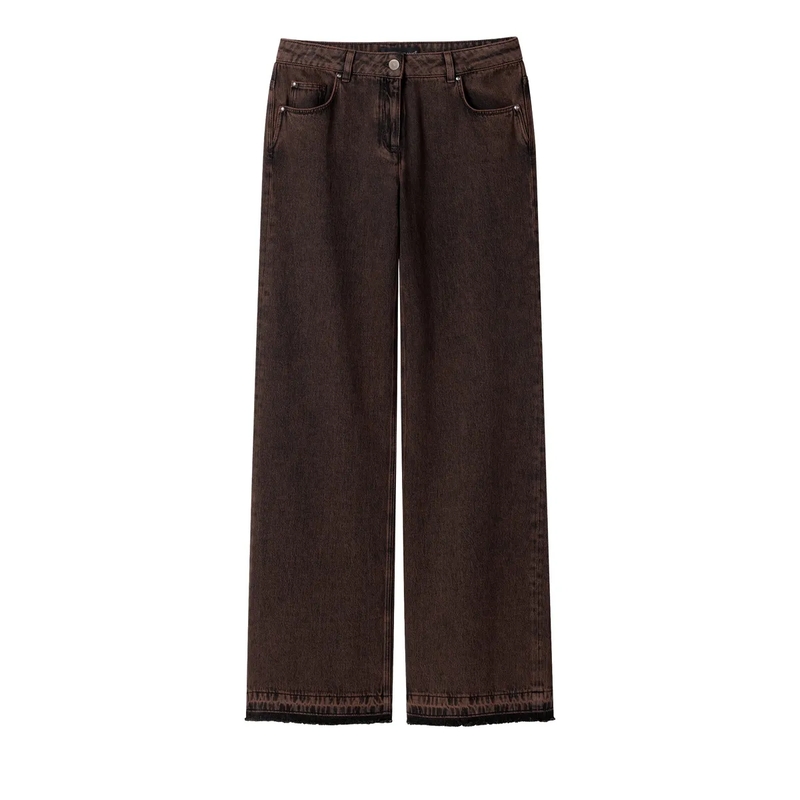 Luisa Cerano Wide-Leg-Jeans Hose sportiv the statement tweed