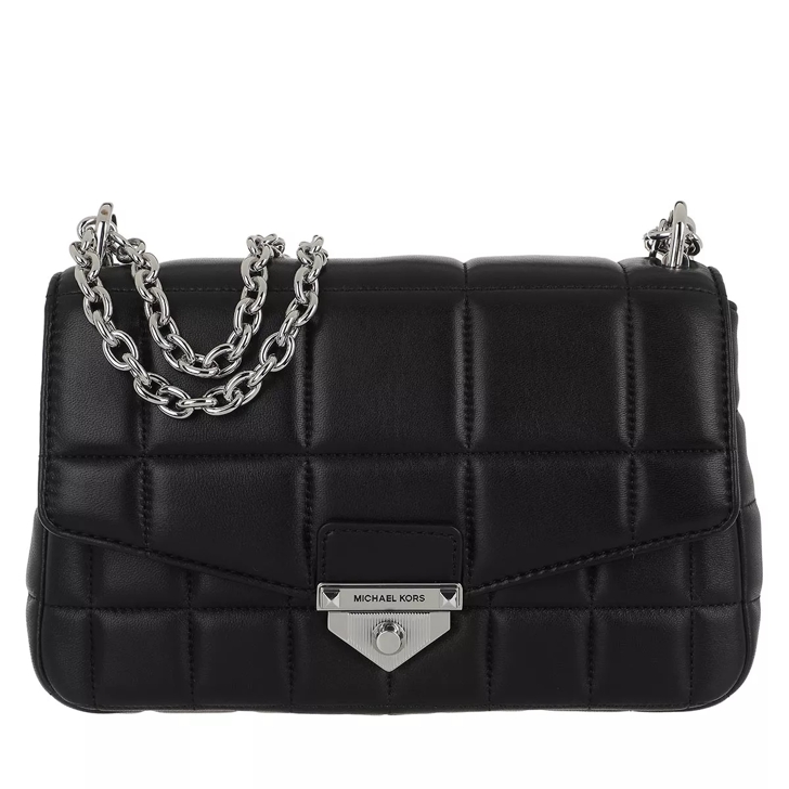 Michael kors deals black silver bag