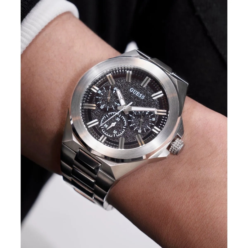 Guess Quarzuhr Quarz-Analoguhr Dashboard silber(Image 6)