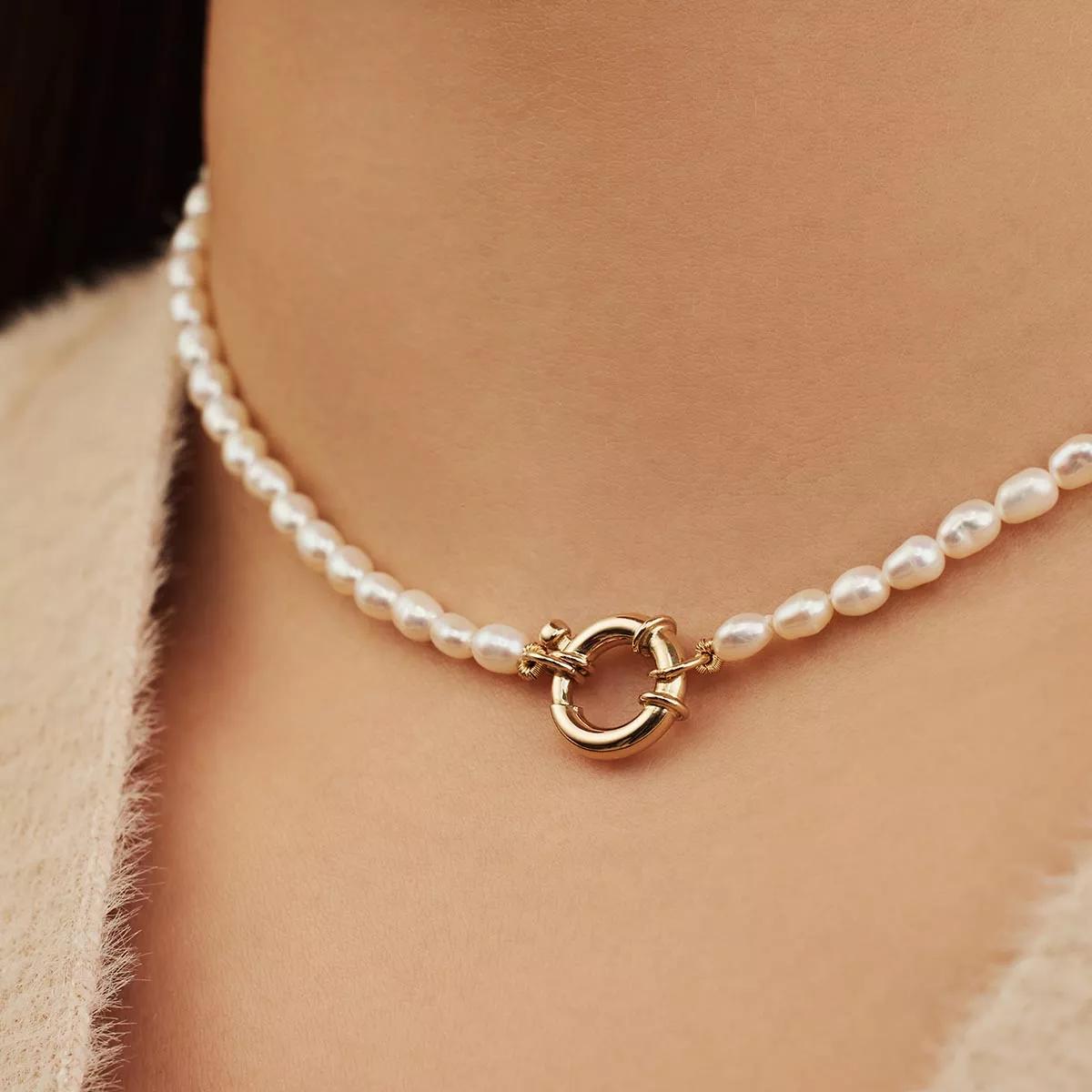 Thumbnail - Isabel Bernard Halskette - Aidee Marissa 14 karat necklace with Freshwater pe - Gr. unisize - in Gold - für Damen