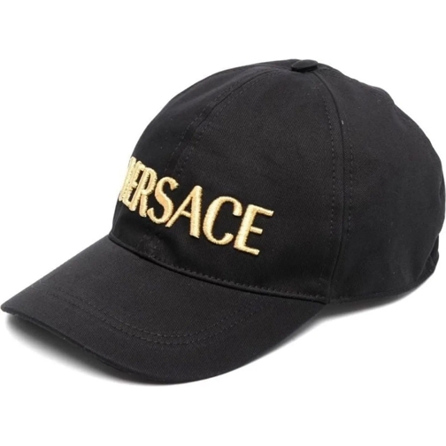 Versace Gürtel Embroidered Logo Baseball Cap schwarz