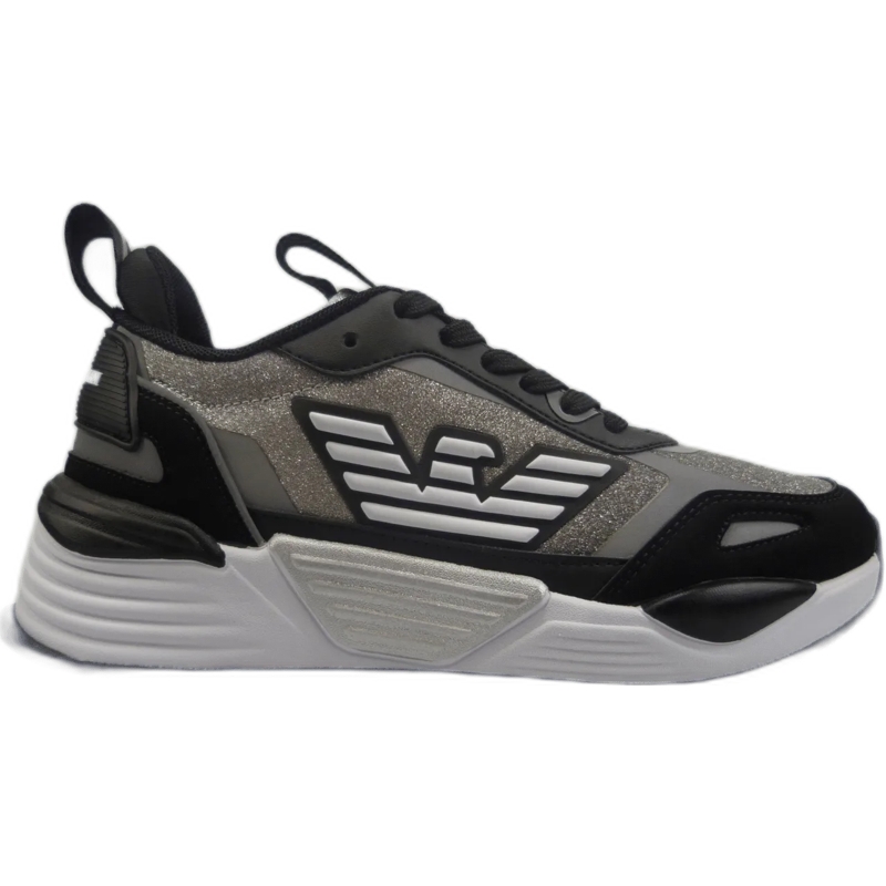 Emporio Armani Low-Top-Sneaker Sneakers glitter argento silber