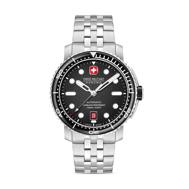 Swiss Military Hanowa Quarzuhr Die Automatikuhr Maitre Plongeur von Swiss Militar silber
