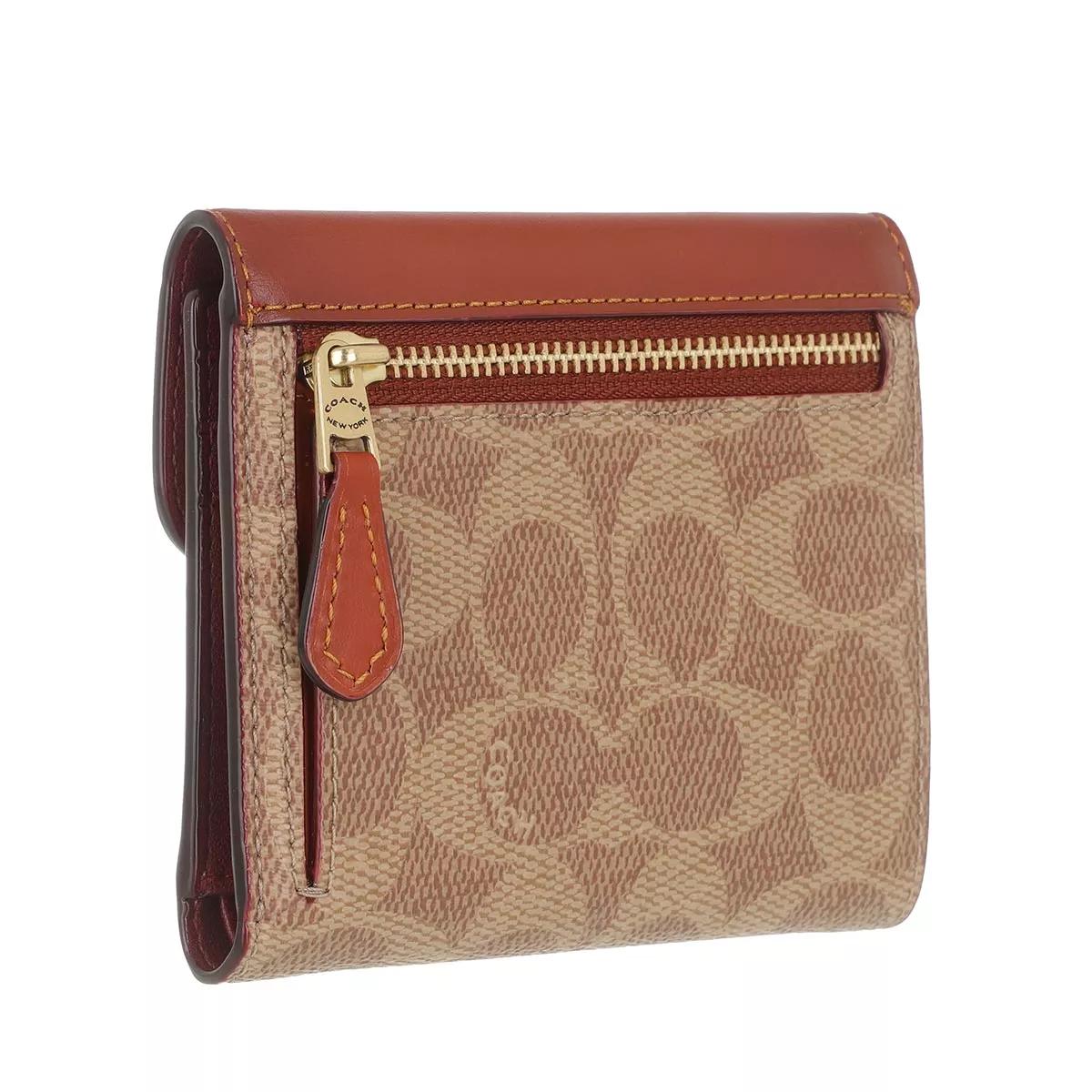 Tan best sale coach wallet