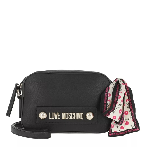 Love Moschino Natural Grain Crossbody Bag Nero Camera Bag