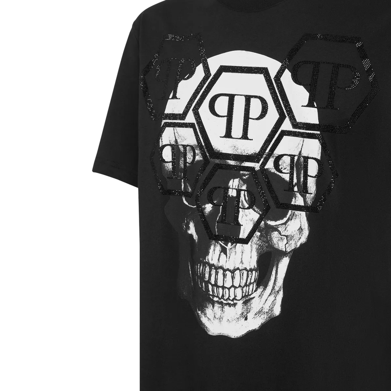 Philipp Plein T-Shirt T-Shirt Skull Mit Schmucksteinen schwarz(Image 3)