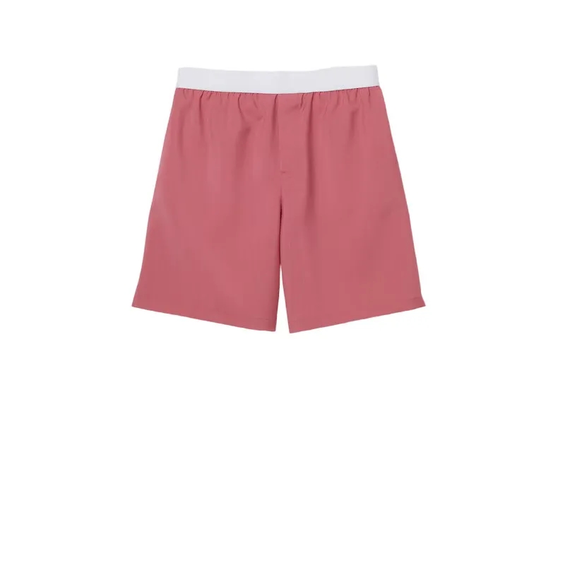 Gucci Casual Shorts Pink Wool-Mohair Bermuda Shorts Burgundy