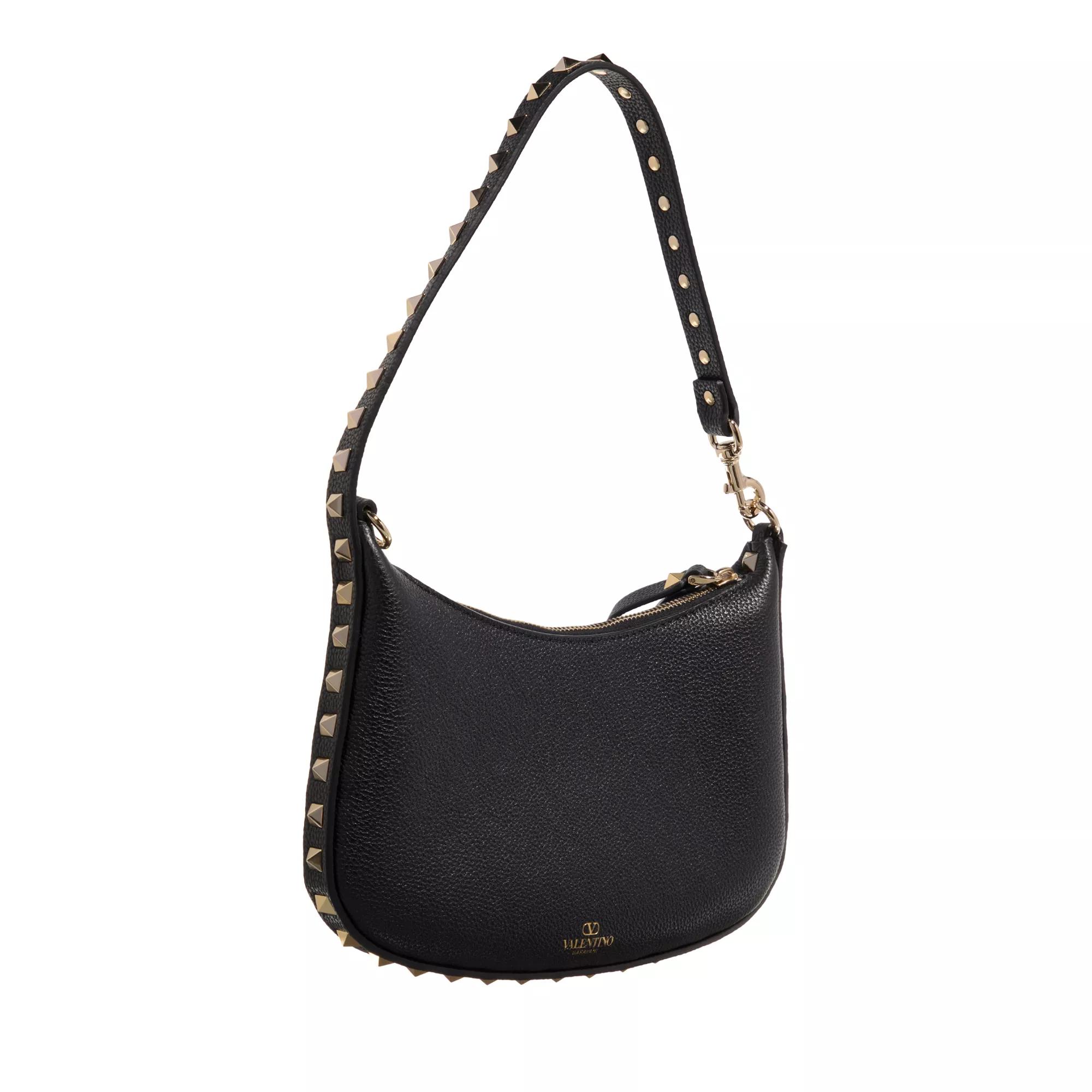 Valentino Garavani Hobo bags Rockstud Mini Hobo Bag in zwart