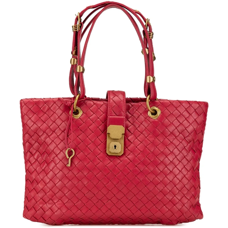 Bottega Veneta Fourre-tout Small Nappa Intrecciato Capri rot