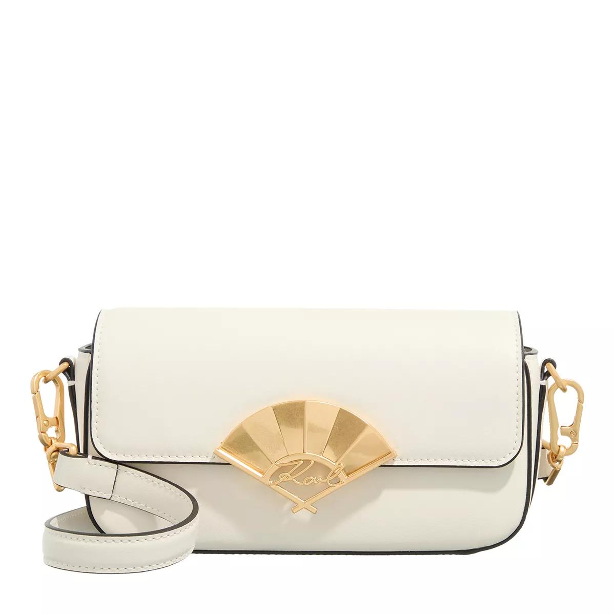 Karl Lagerfeld Crossbody Bags - K/Signature Fan Sm Crossbody - Gr. unisize - in Creme - für Damen