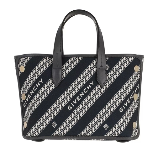 Givenchy Mini Bond Shopper Chain Jacquard Black/White Shopping Bag