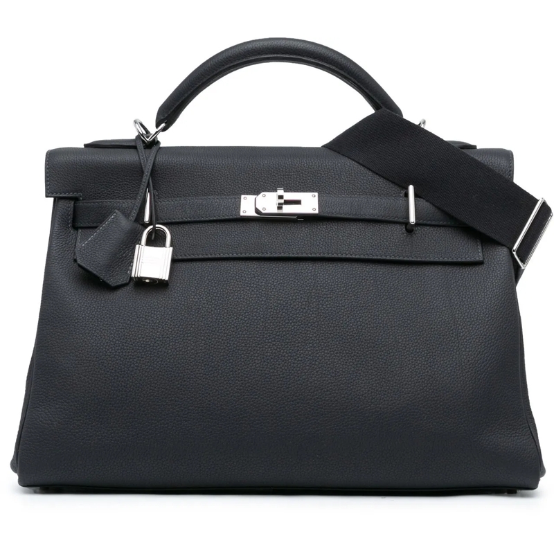 Hermès Tote Togo Maxi Kelly 42 schwarz