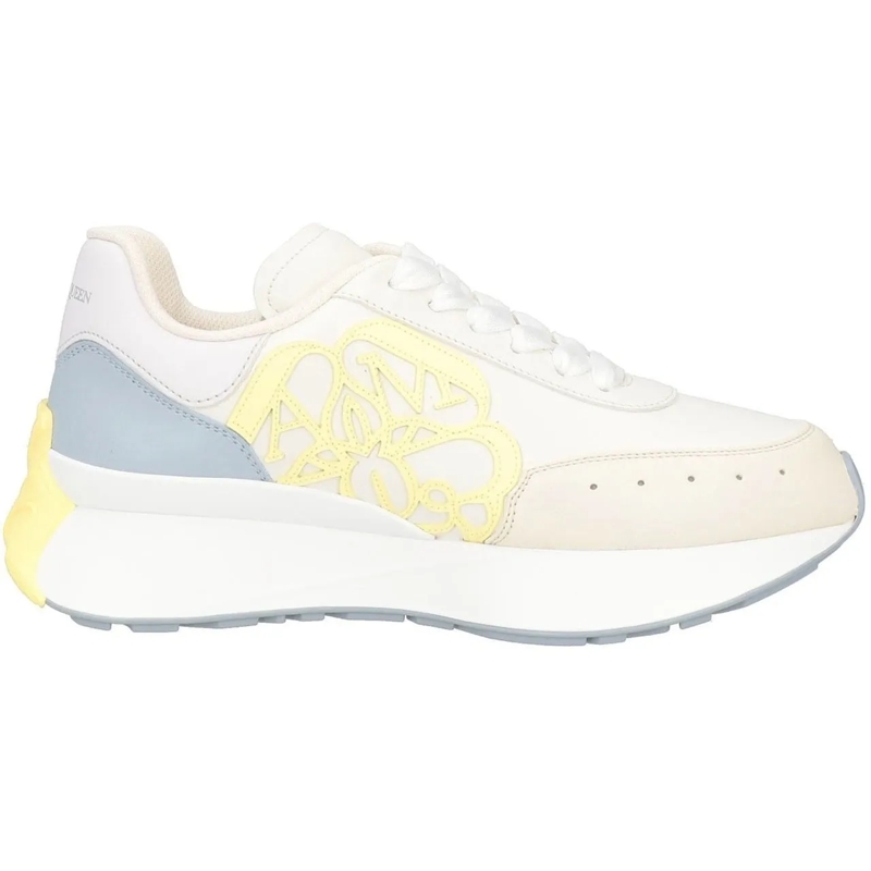 Alexander McQueen T-Shirt Alexander McQueen Sprint Runner Sneakers weiß