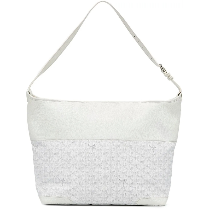 GOYARD Sac à bandoulière Goyardine Grenadine Hobo weiß