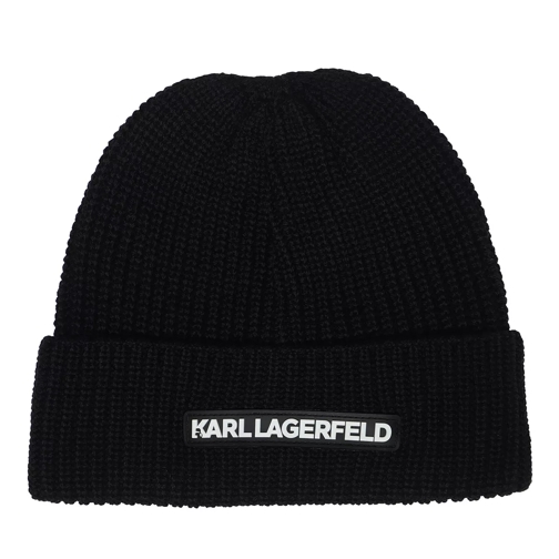 Karl Lagerfeld Essential Knit Beanie A999 Black Ullhatt