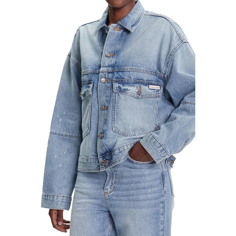 Calvin Klein Veste de transition Coats Light Denim blau