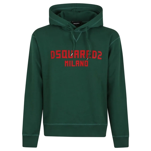 Dsquared2 Hoodie Cotton Hoodie Green