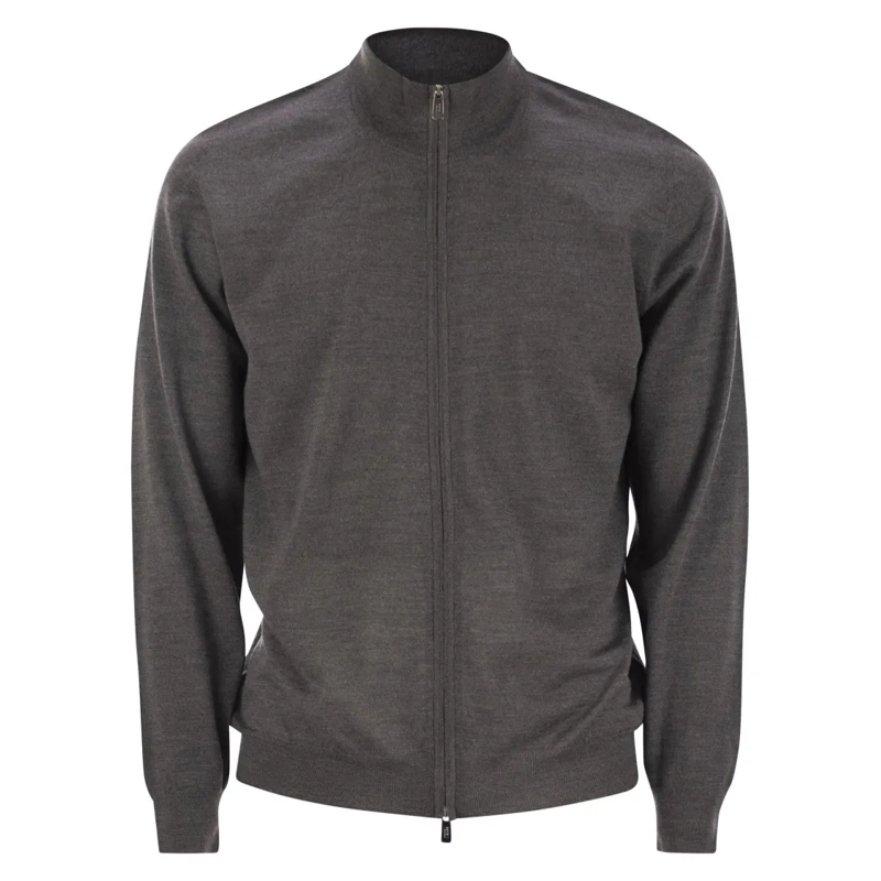 Fedeli Pullover Favonio - Virgin Wool Sweater Grey