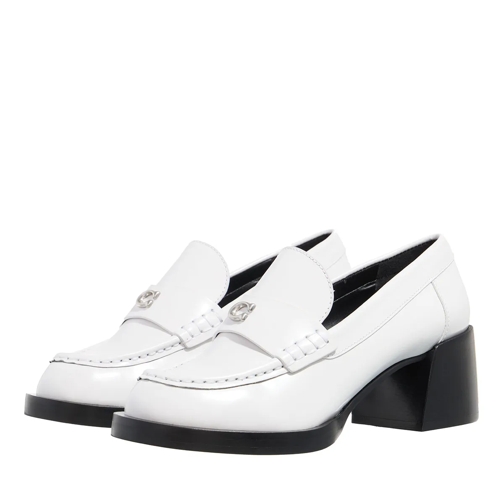 Coach Mocassin Natalie Leather Loafer optic white