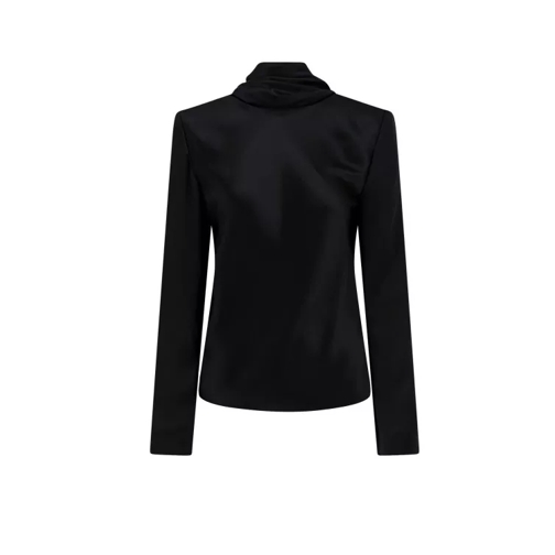 Saint Laurent Biologic Silk Hooded Shirt Black 
