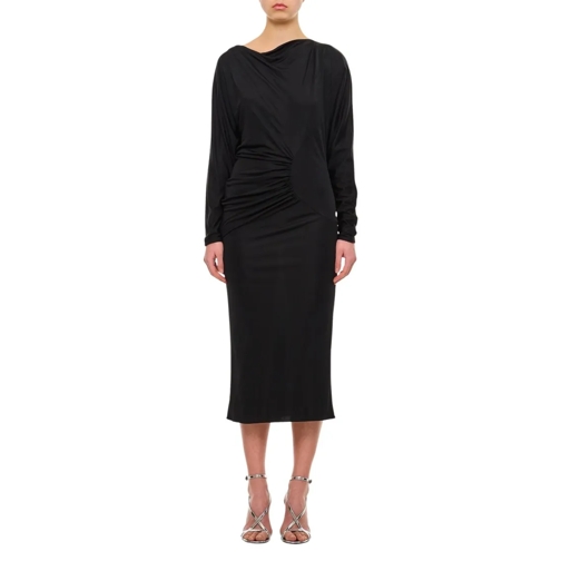 Khaite Midi-Kleider Oron Dress Black