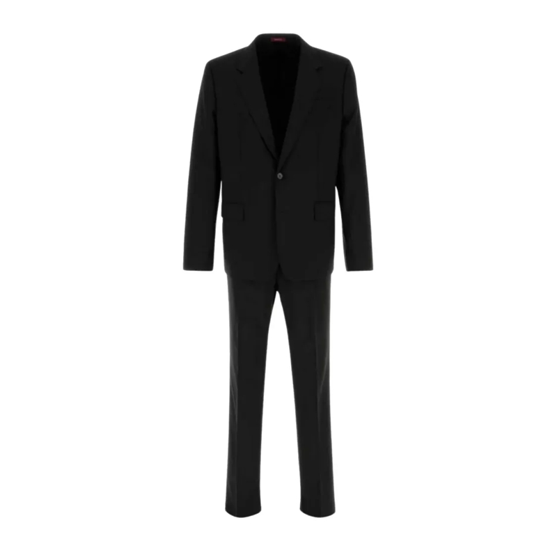 Gucci Anzugkombination Tailored Black Suit With Notch Lapels Black