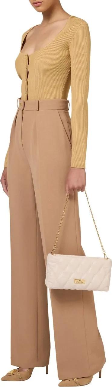 Elisabetta Franchi Crossbody bags Lattice in wit