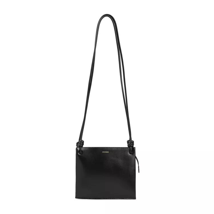 Jil Sander Shopper - Black Leather Giro Bag - Gr. unisize - in Schwarz - für Damen