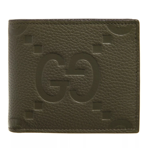 Gucci Jumbo GG Wallet Dark Green Tvåveckad plånbok